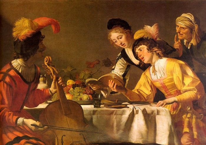 Honthorst Paintings - The Concert