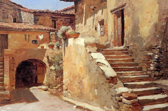 Italian Courtyard, 1886-1887