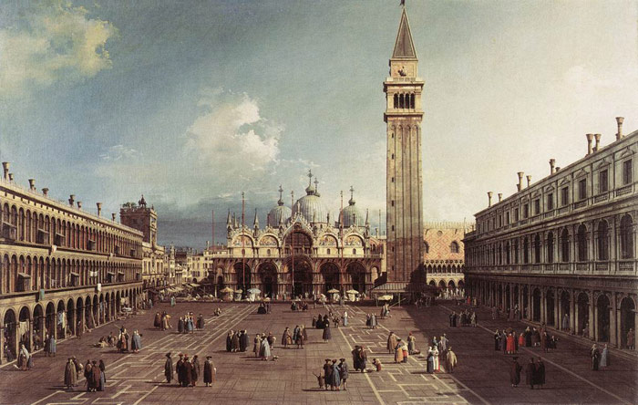 Piazza San Marco With The Basilica, 1730