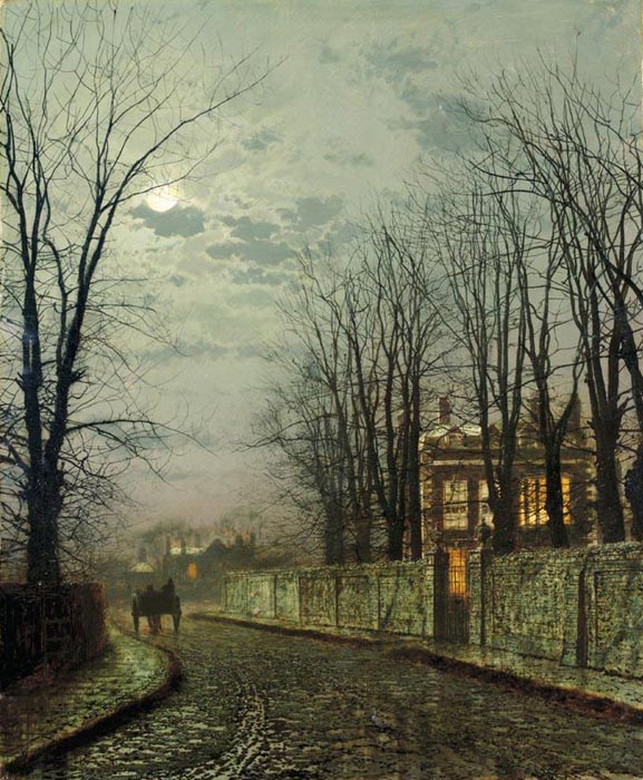 A Wintry Moon, 1886