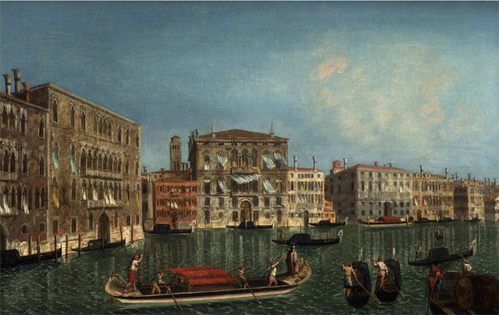 The Grand Canal, Venice, With Palazzo Foscari And Palazzo Balbi, 1737