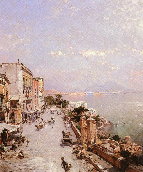 A View Of Posilippo, Naples