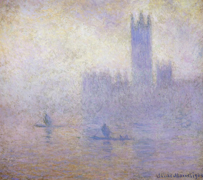 Houses Of Parliament, Fog Effect, 1900