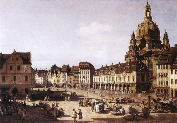 New Market Square In Dresden, 1750