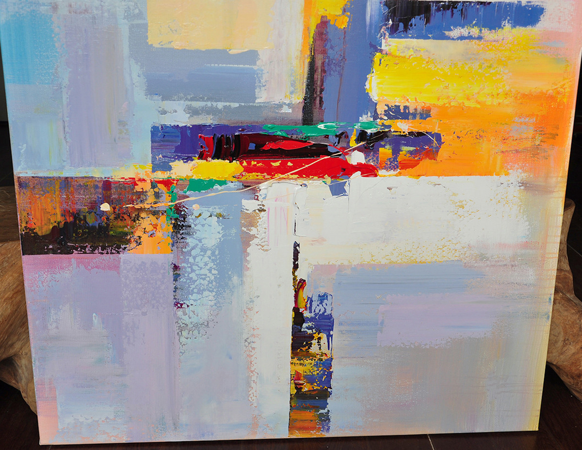 Horizontal Palette Knife Contemporary Art #CTPH0A112