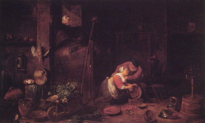 Der Alte Und Die Kuchenmagd, 1818