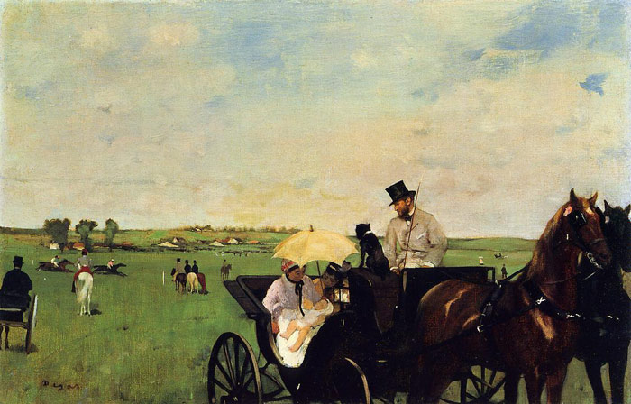 A Carriage At The Races, C.1872