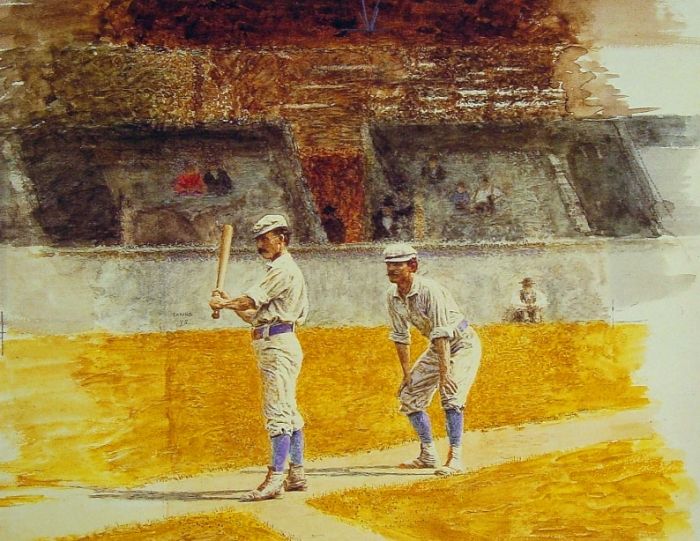 Baseball Players Practicing, 1875