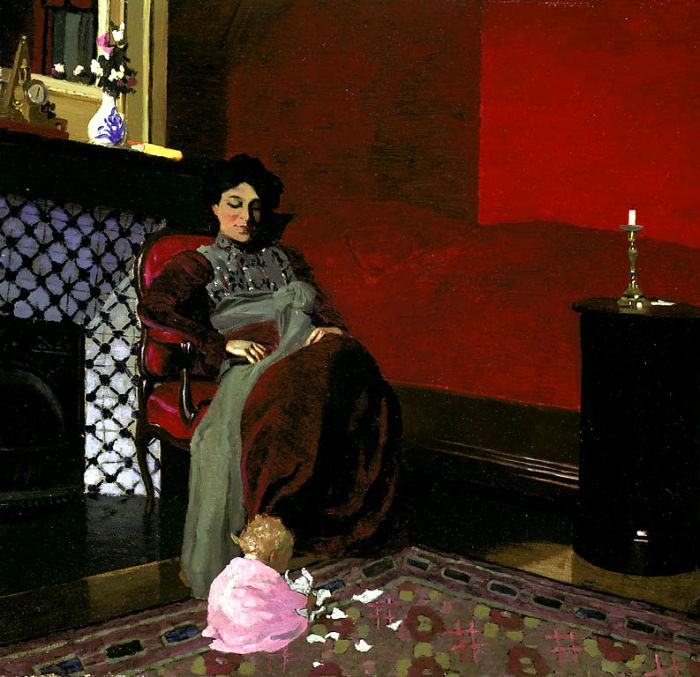 Madame Vallotton And Her Niece, Germaine Aghion, 1899