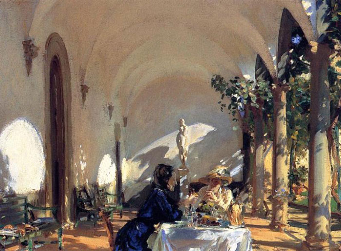 Breakfast In The Loggia , 1910