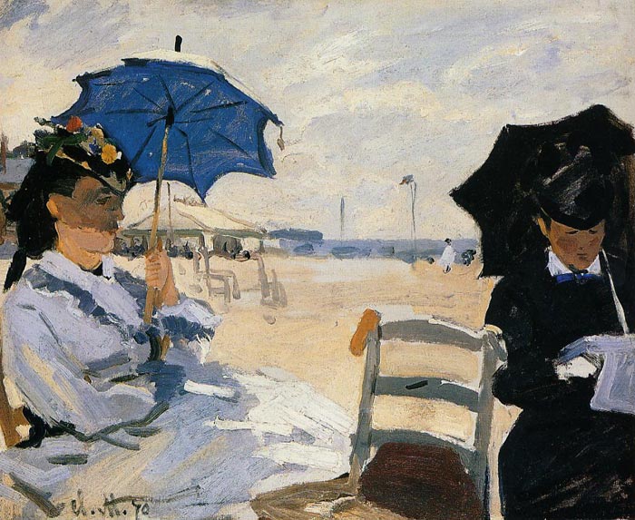 The Beach At Trouville , 1870