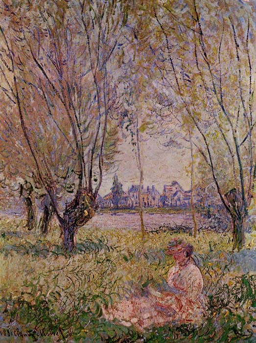 Woman Sitting Under The Willows , 1880