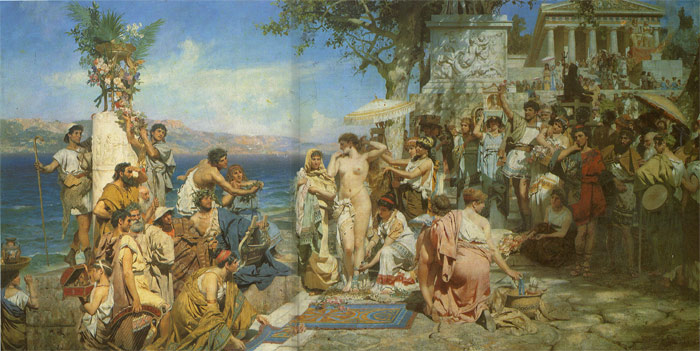 Phryne At The Festival Of Poseidon In Eleusin, 1889