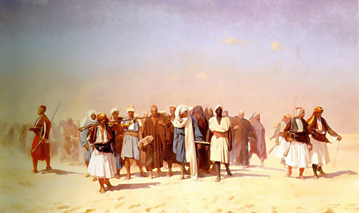 Egyptian Recruits Crossing The Desert, 1857