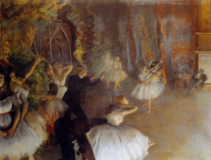 The Rehearsal Of The Ballet Onstage, 1874