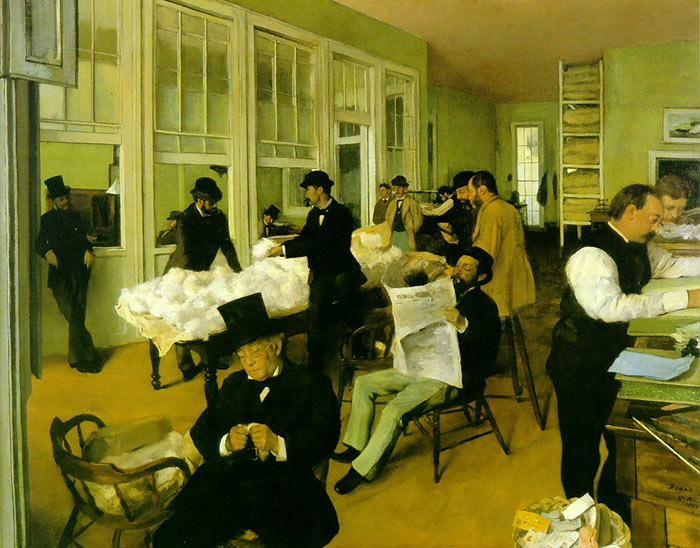 Portrait In A New Orleans Cotton Office, 1873