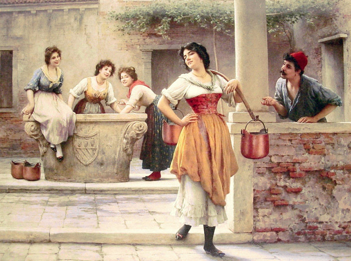 Flirtation At The Well, 1902