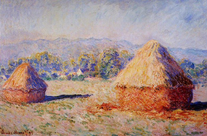 Grainstacks In The Sunlight, Morning Effect, 1890