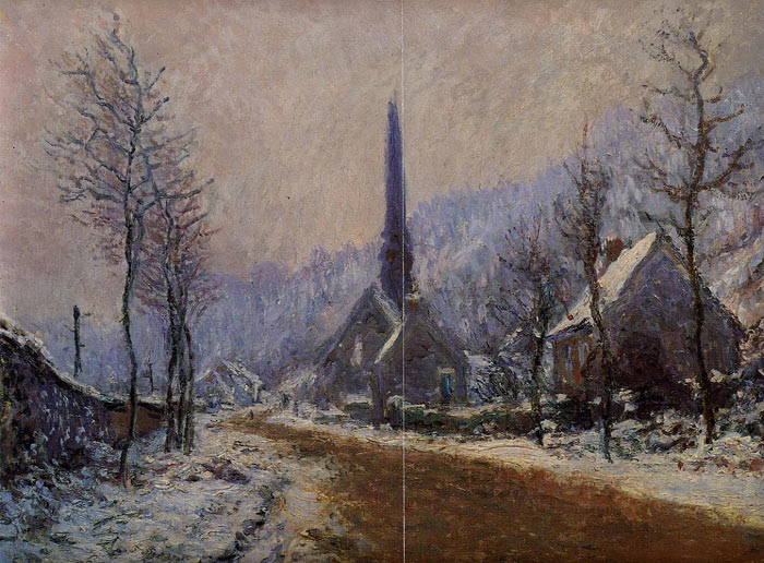 Church At Jeufosse, Snowy Weather, 1893