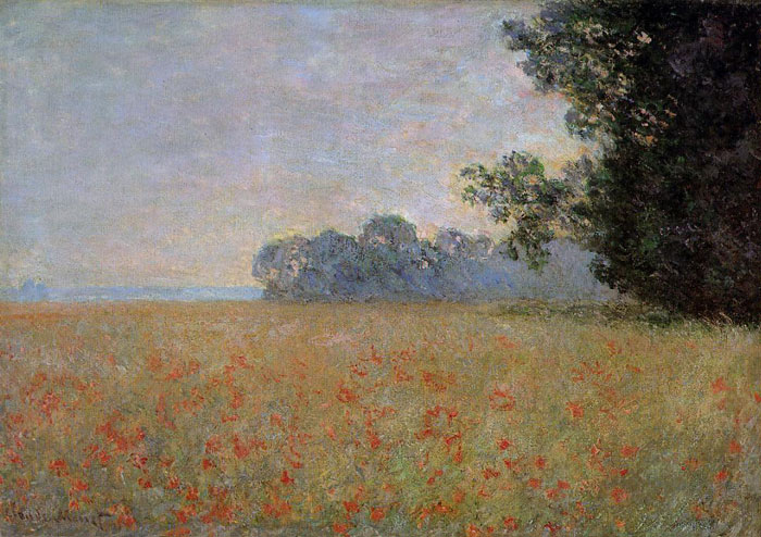 Oat And Poppy Field , 1890