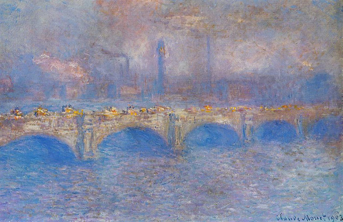 Waterloo Bridge, Sunlight Effect , 1899