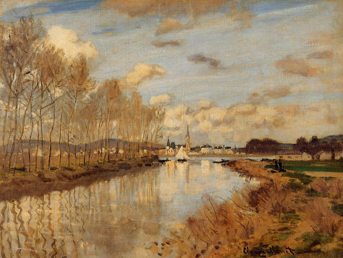 Argenteuil, Seen From The Small Arm Of The Seine, 1872