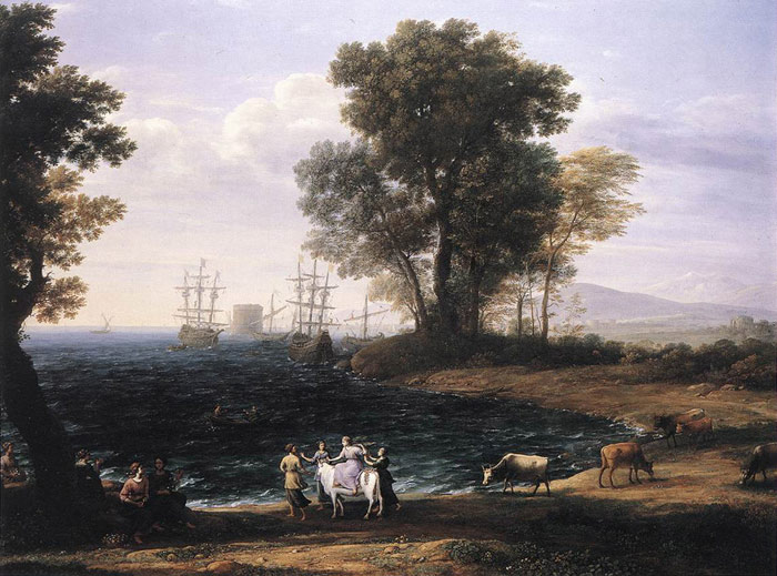 Coast Scene With The Rape Of Europa, 1667