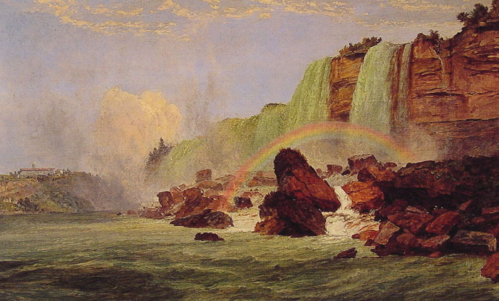 Niagara Falls With A View Of Clifton House, 1852