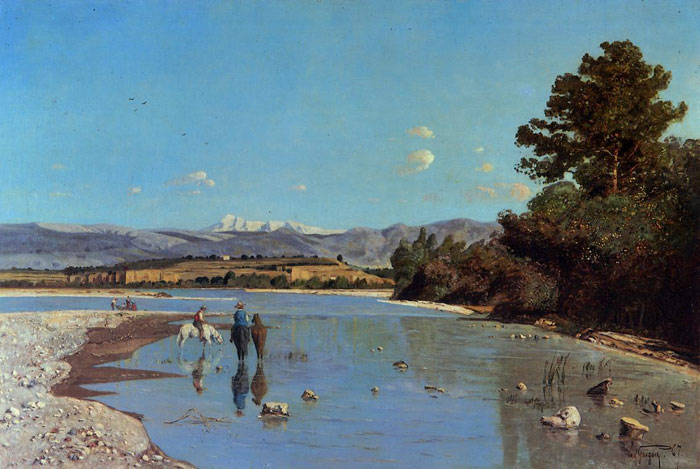 The Banks Of The Durance At Puivert, 1867