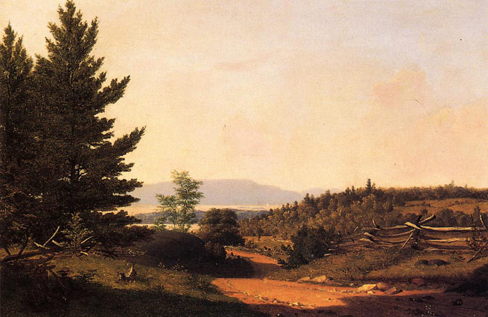 Road Scenery Near Lake George, 1849