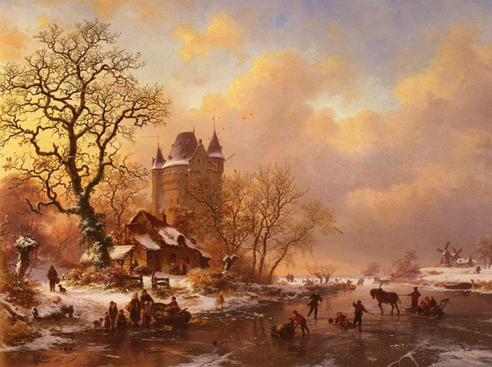 Skating In The Midst Of Winter, 1875