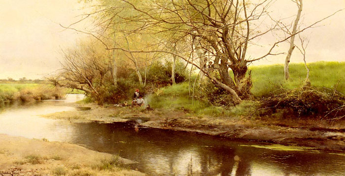 A Campfire By The River's Edge