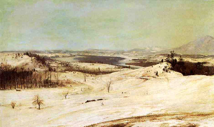 View From Olana In The Snow, 1870-1873