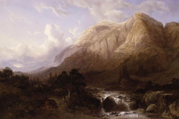 Mountainous Landscape With A Torrent, 1840