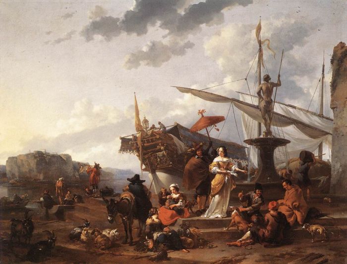 A Southern Harbour Scene, 1658