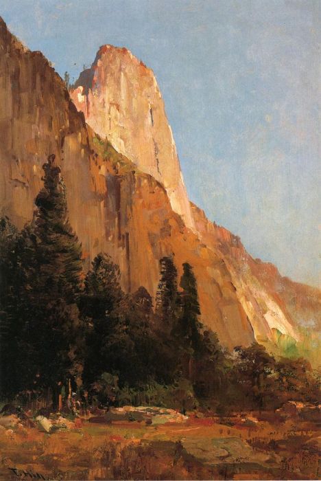 Sentinel Rock, Yosemite, 1888