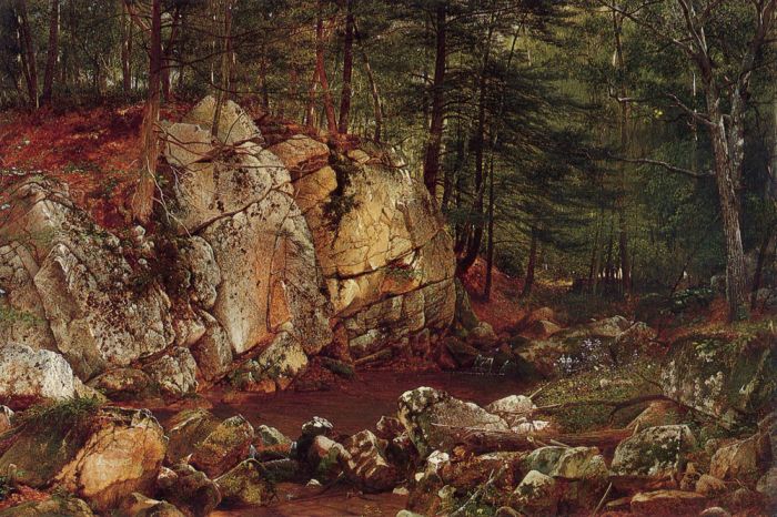 Brook Study At Warwick, 1873