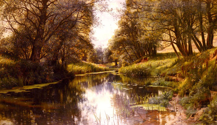 A Winding Stream In Summer, 1905