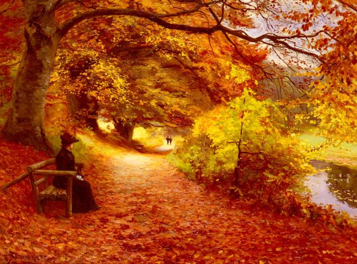 A Wooded Path In Autumn, 1902