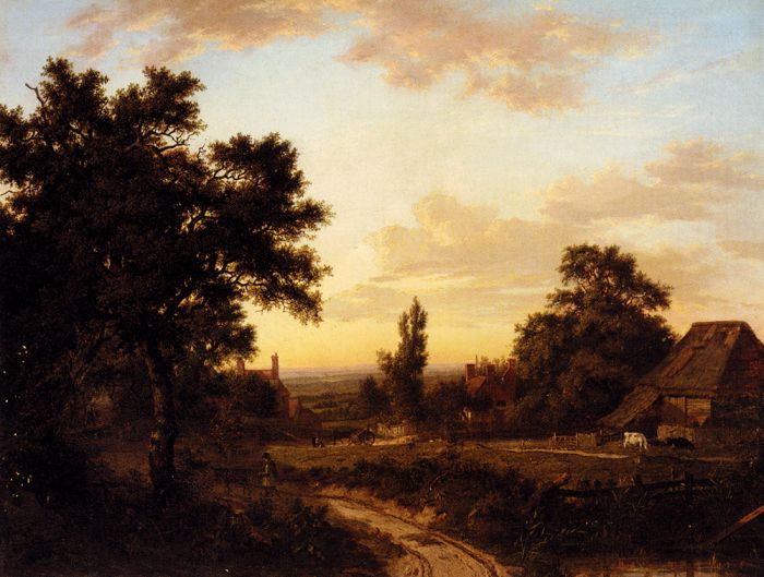 A View Of Addington, Surrey, With The Shirley Mills Beyond