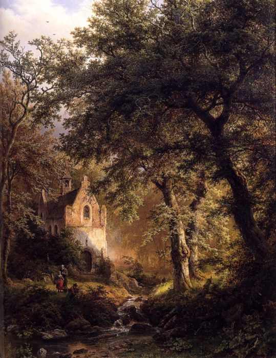 Boslandschap Met Kapel: Sous Bois, 1850