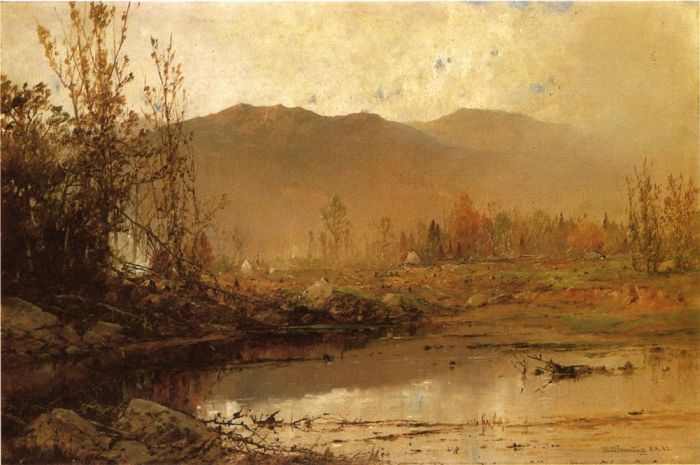 Mountain Lake In Autumn , 1883