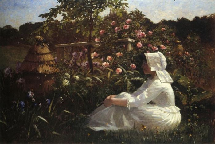 In A Field Of Flowers , 1890