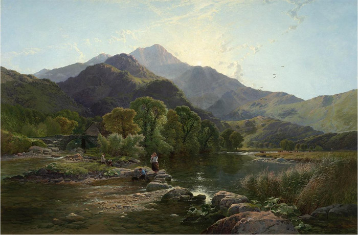 On The Hills , North Wales, 1860