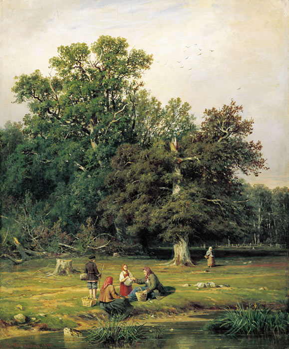 Mushroom Hunting (Gathering Mushrooms), 1870