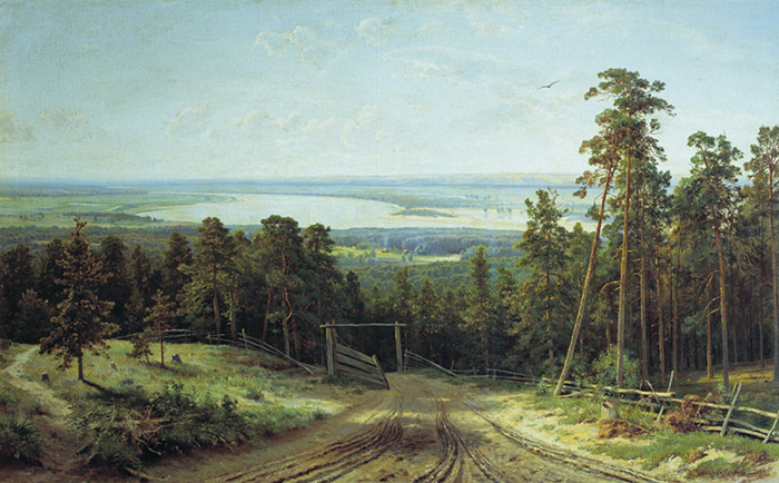 Road In The Forest ( River Kama Near Elabugi), 1895