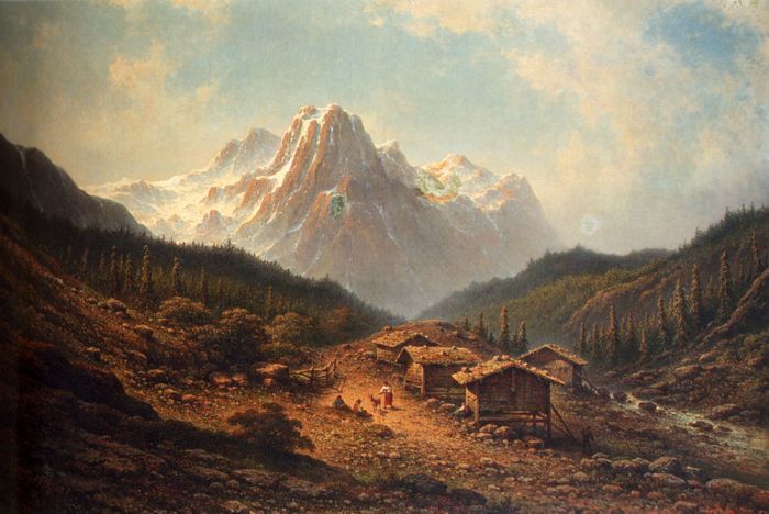 A Summer Day In The Alps, 1880