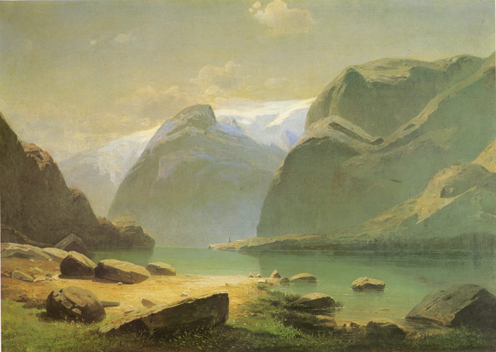 A Lake In Switzerland, 1866