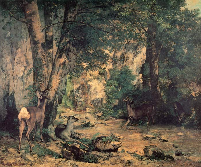 Shelter Of The Roe Deer At The Stream Of Plaisir-Fontaine, Doubs, 1866