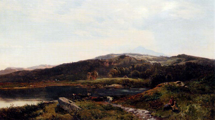 Llyn-y-Ddinas, North Wales, 1858